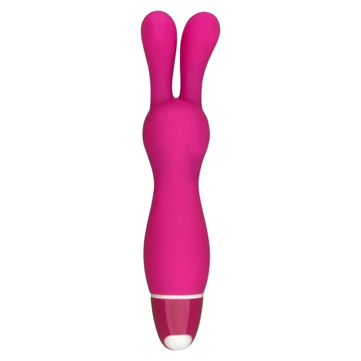 Stymulator clitoralny Lapin Pink z silikonu i plastiku ABS, wielofunkcyjny, wodoodporny