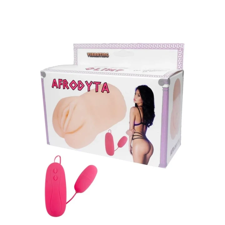 Wibrator masturbator dla mężczyzn z wibracją, długość 15 cm, CyberSkin® - AFRODYTA