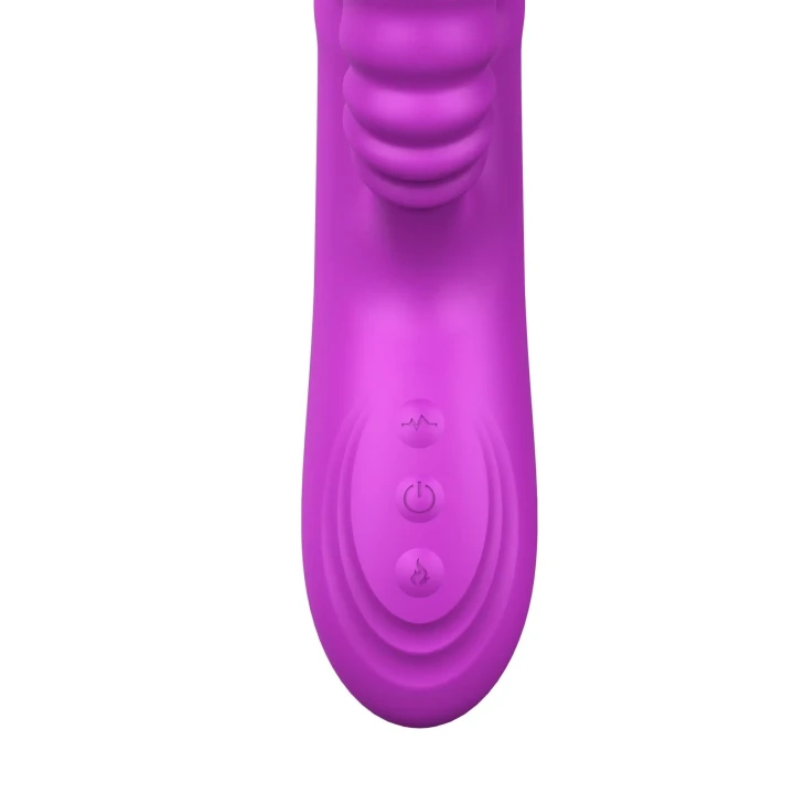 Stymulator łechtaczki Wibrator-Angelia USB, 3 funkcje, 20 trybów wibracji, purpurowy