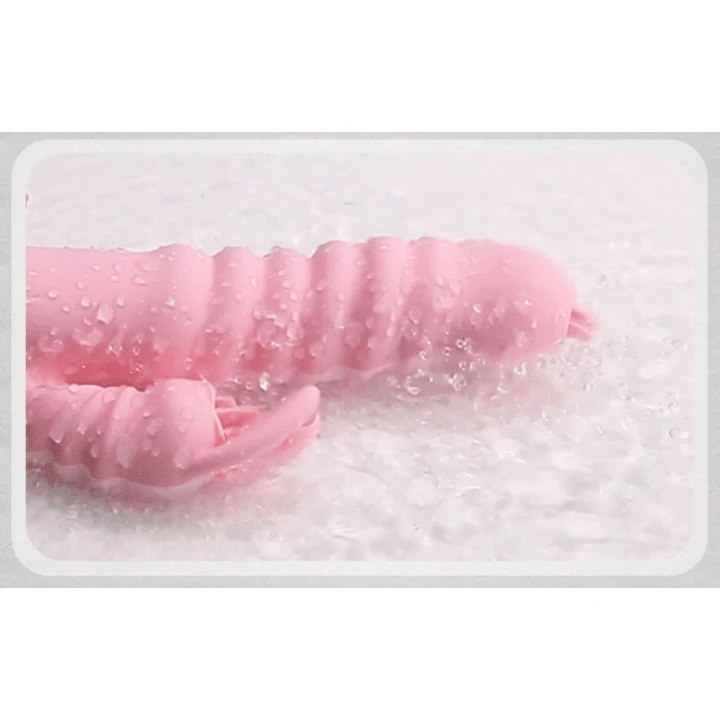 Stymulator łechtaczki i wibrator USB Hannah, 20 trybów, wodoodporny, silikonowy, różowy