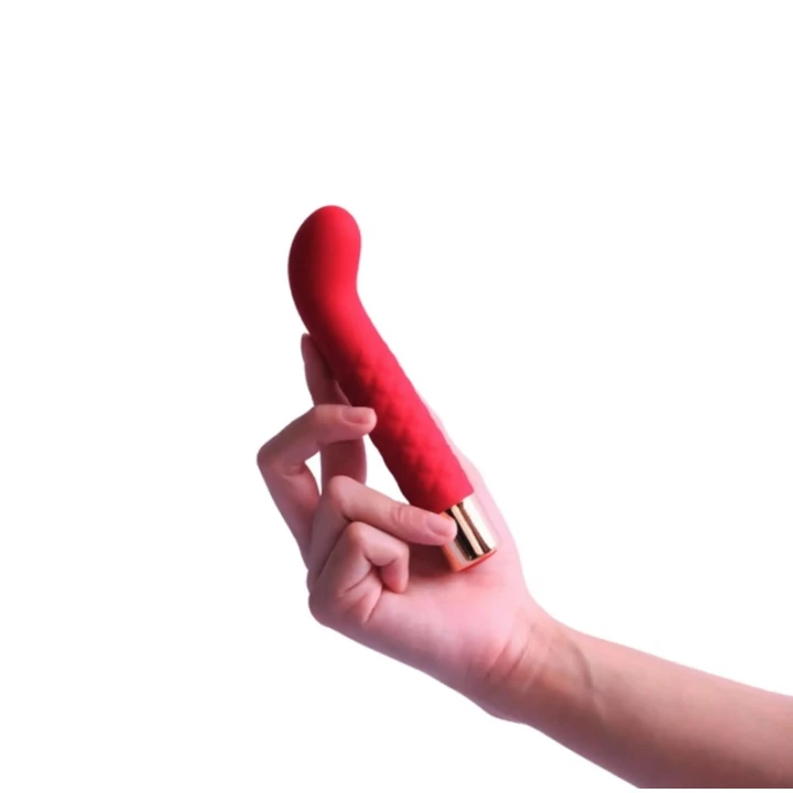 Wibrator G Spot z 7 trybami wibracji, USB i ergonomiczny kształt, silikonowy