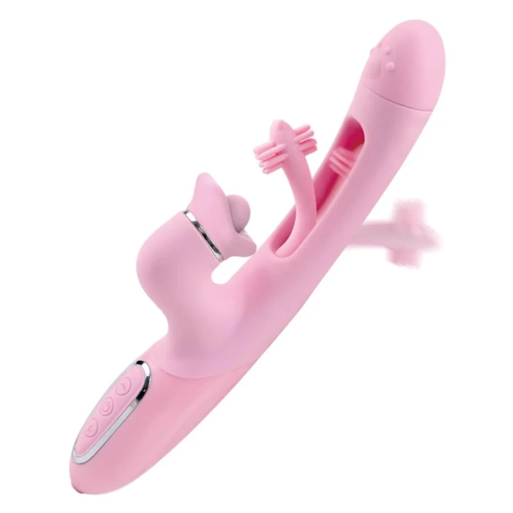 Wibrator trójfunkcyjny - Fluttering Delight z możliwością stymulacji łechtaczki i G