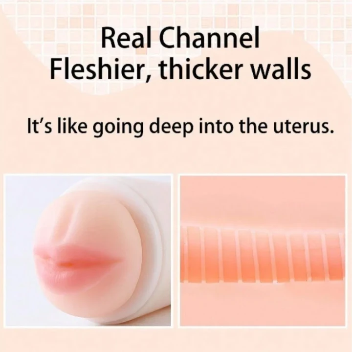 Kubek masturbacyjny - Dyskretny Komfort 7 cm, Materiał TPE, Intymne Doznania