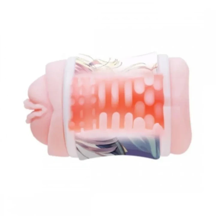 Masturbator męski Whisper Vibe z materiału TPE, 7 cm, z wyjmowanym wkładem