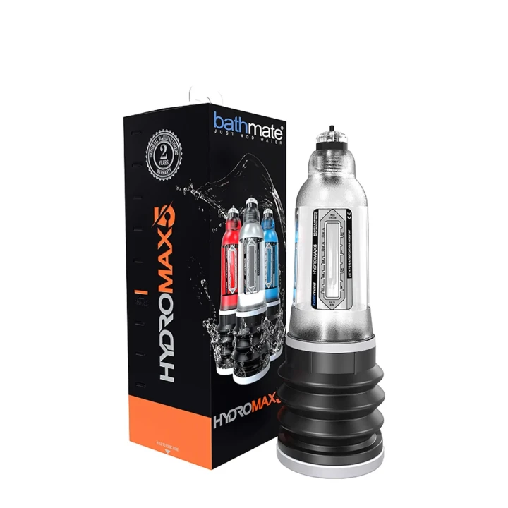 Hydropomp do powiększania HYDROMAX 5 Transparent z 35% większą mocą, plastikowy