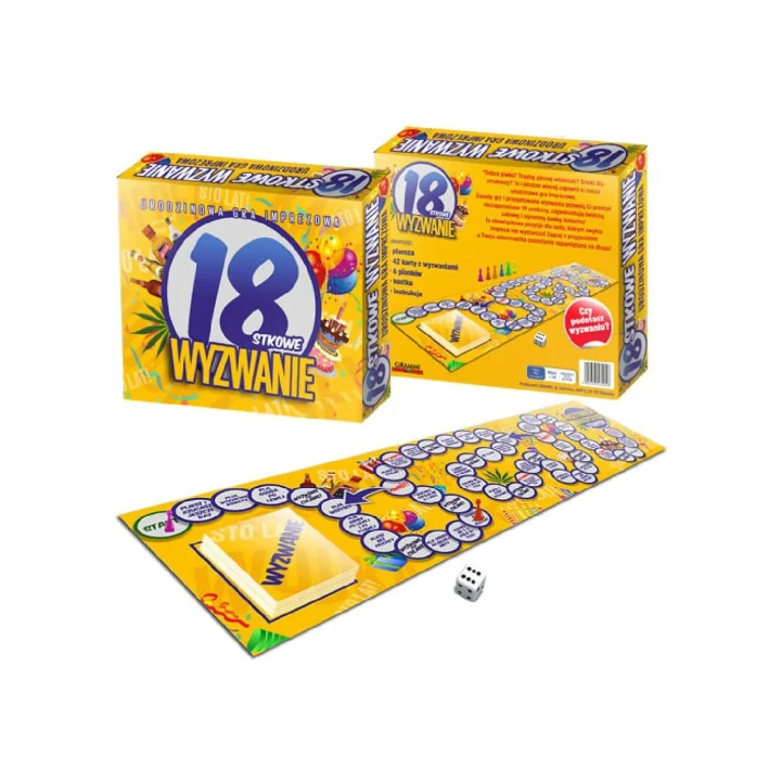Gra planszowa wyzwanie na 18. urodziny - doskonała zabawa dla gości na imprezie