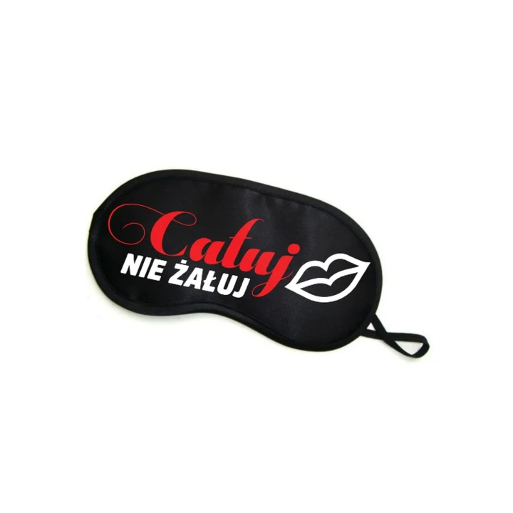 Maska Opaska na oczy CAŁUJ NIE ŻAŁUJ