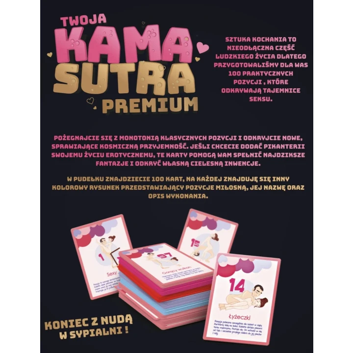 Zestaw kart do odkrywania pozycji Kamasutry - Twoja Kamasutra Premium