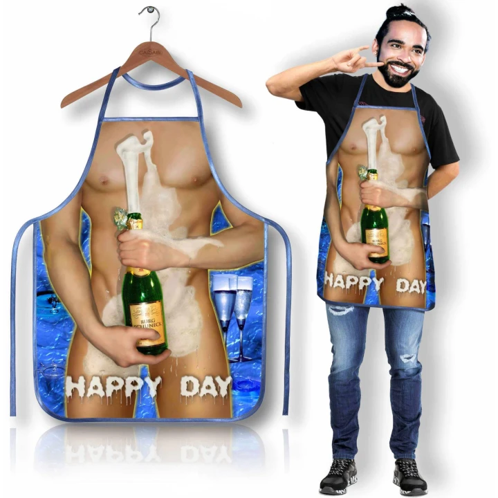 Fartuch kuchenny 133HD z humorystycznym nadrukiem, idealny na imprezy i gotowanie