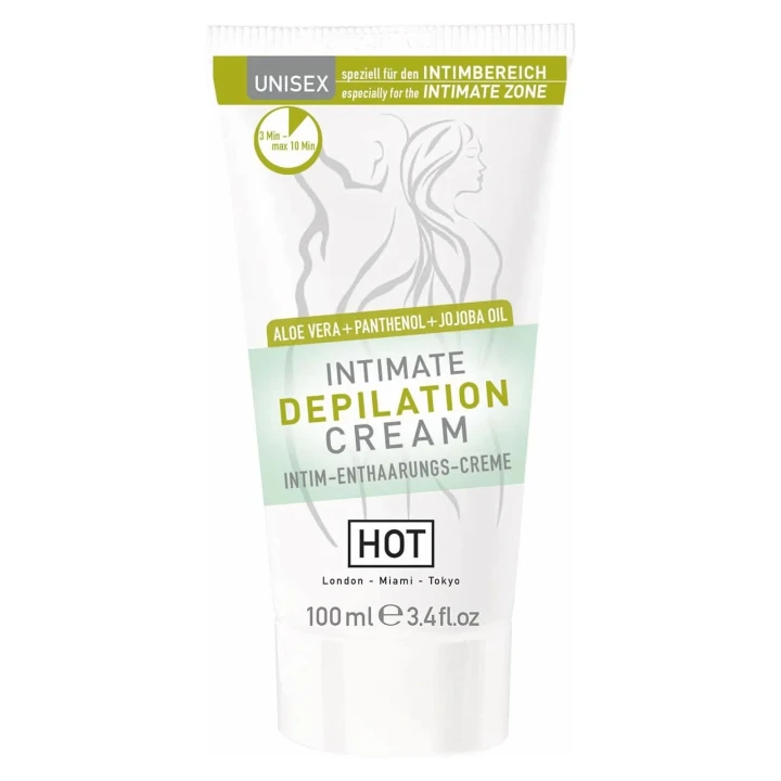 Krem do depilacji intymnej Żel/sprej-HOT 100 ml z ALOES em i OLEJEM JOJOBA