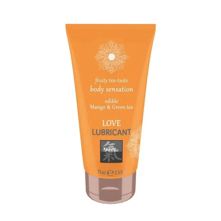 Lubrykant jadalny SHIATSU Love Mango & Zielona herbata 75ml - Wodna baza