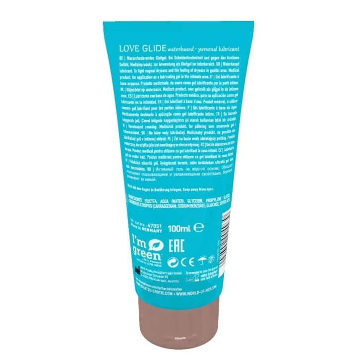 Wodny lubrykant intymny SHIATSU Love Glide 100ml - bezsmakowy, dla wrażliwej skóry