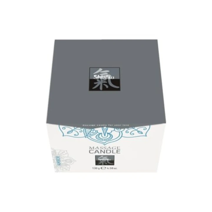 Świeca do masażu shiatsu z naturalnymi składnikami - Amber, 130g