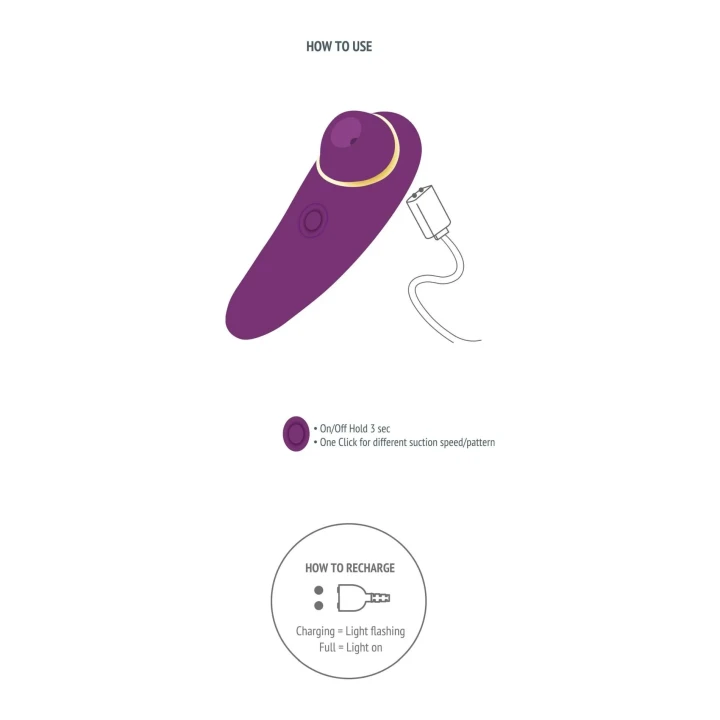 Stymulator powietrzny do przyjemności Xocoon Sensual Sway, wodoodporny, 6 trybów wibracji