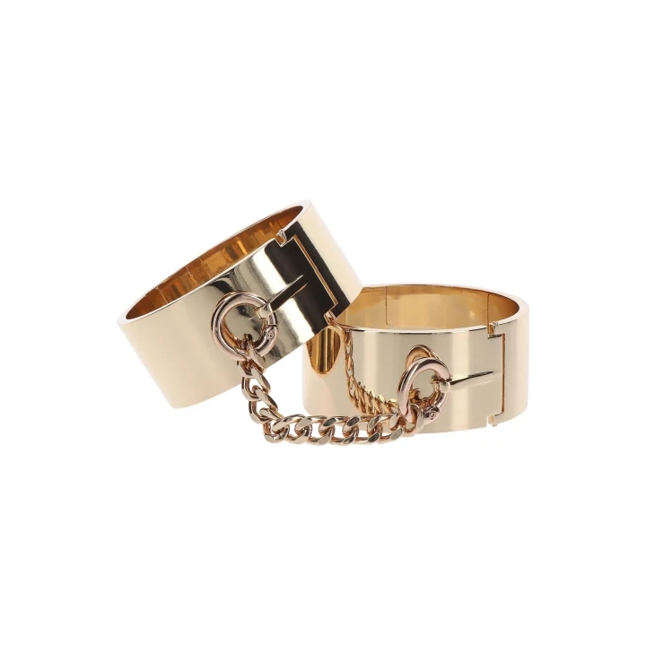 Mankiety na nadgarstki do BDSM w kolorze różowego złota TABOOM Dona