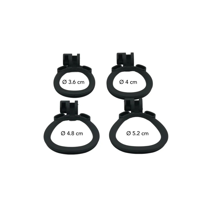 Klatka na penisa HIDDEN DESIRE X-Short, ABS, dyskretna, komfortowa, 4 pierścienie regulacyjne