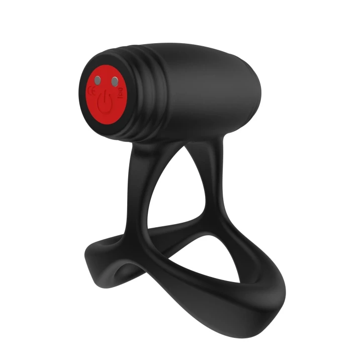 Pierścień erekcyjny Optima Cross Xpert z wibracjami i wodoodporną konstrukcją