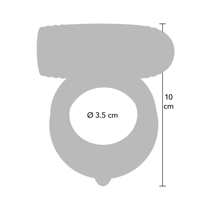 Podwójny pierścień erekcyjny Elite Power z 10 trybami wibracji i wodoodpornością IPX7
