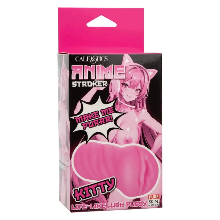 Masturbator Anime Stroker Kitty Pink z realistycznego materiału Pure Skin