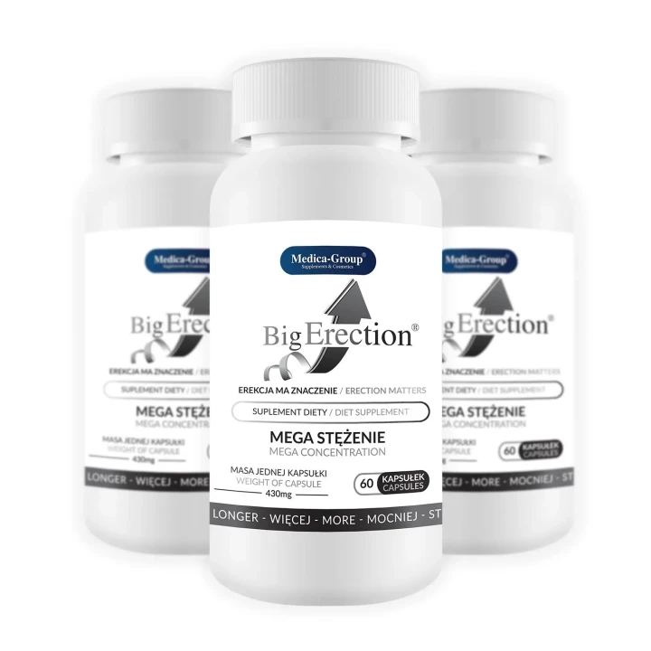 Suplement diety na erekcję Big Erection - kapsułki 60 szt.