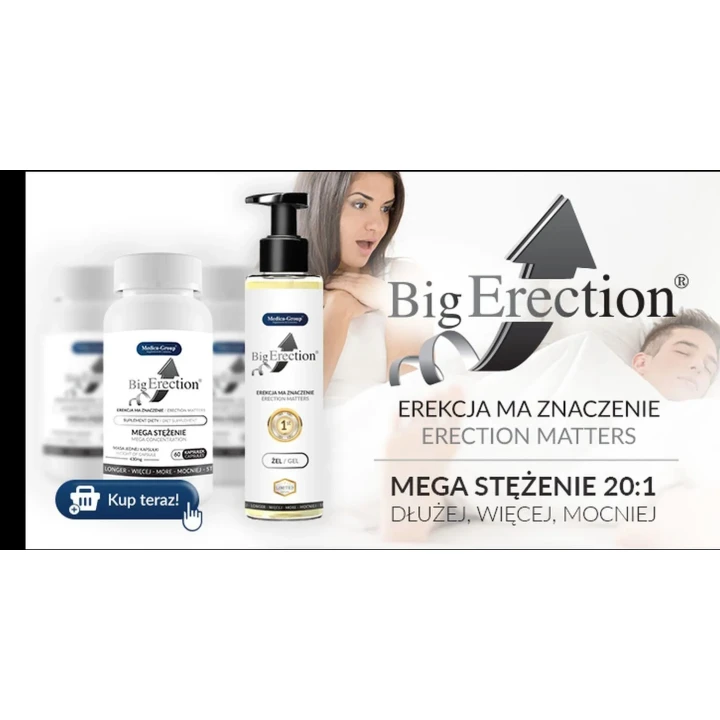 Żel do poprawy erekcji - Żel Big Erection, zwiększający wydolność seksualną