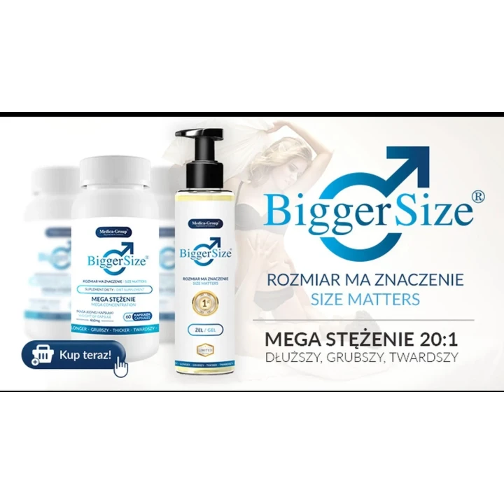 Innowacyjny żel lubrykant 2w1 do powiększenia penisa - Żel Bigger Size