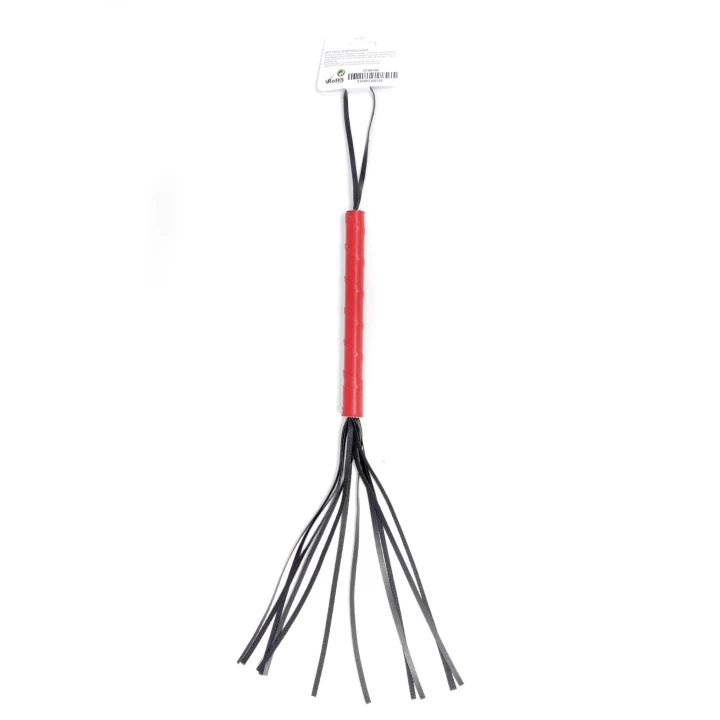Wyrzutnia Fetish B - Series Whip, czerwony, imitacja skóry, 70 cm, do zabaw dla dorosłych