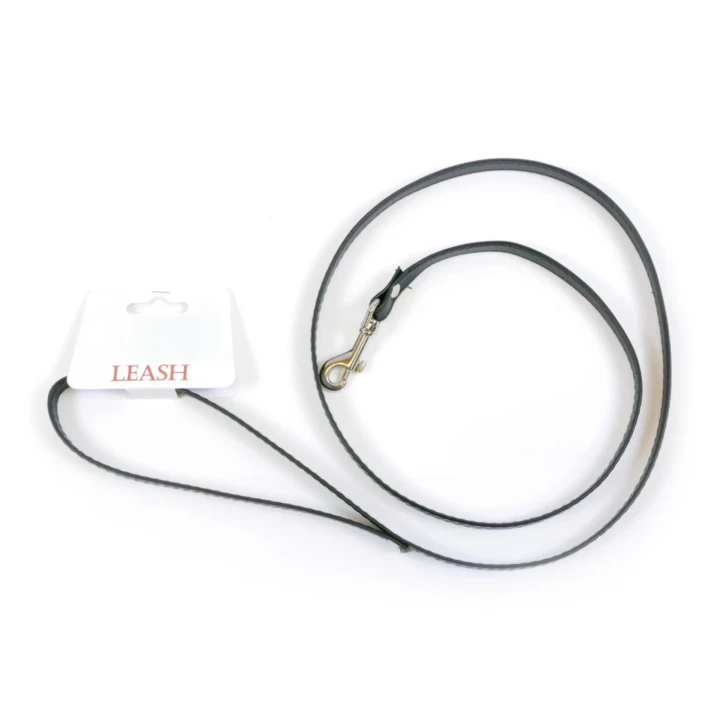 Smycz BDSM Fetish B - Series, imitacja skóry, długość 127 cm, metalowy karabińczyk