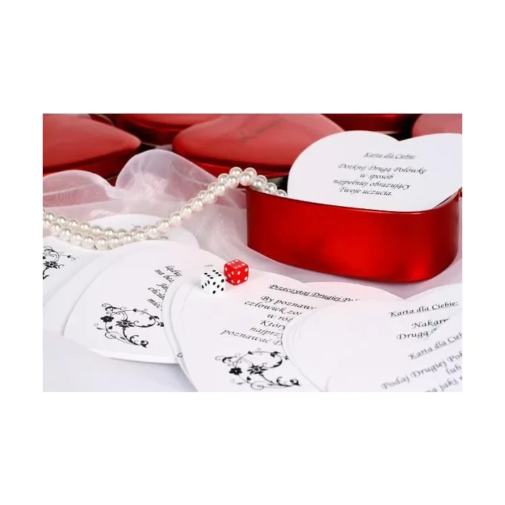 Romantyczna gra planszowa Gry-Gra L'amour z sercami do spełniania życzeń