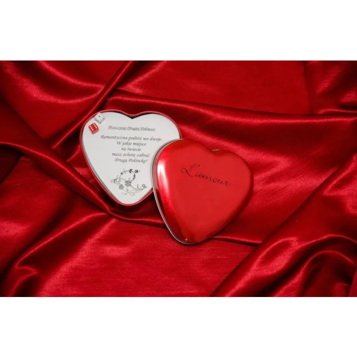 Romantyczna gra planszowa Gry-Gra L'amour z sercami do spełniania życzeń