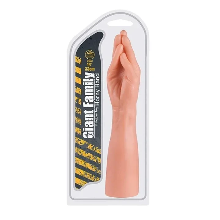 Innowacyjna zabawka erotyczna - Duża ręka stymulująca 33 cm, PVC, z wbudowanymi bateriami
