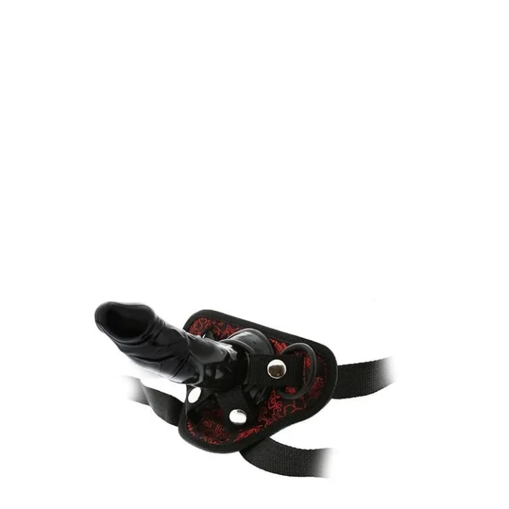 Uprząż do dildo z wymiennym elementem, komfortowa i regulowana, PVC bez ftalanów