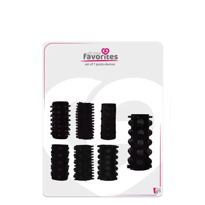 Zestaw rękawów na penisa z różnorodnymi teksturami, osiem unikalnych doznań