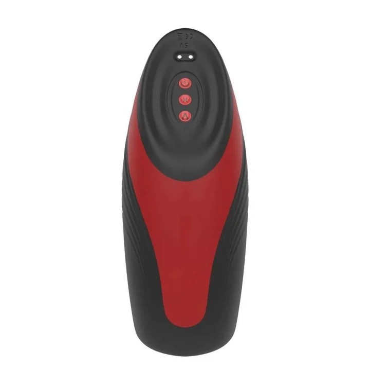 Innowacyjny masturbator grzewczy z funkcją ssania i wibracji, silikon i ABS