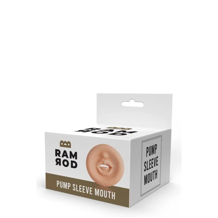 Sonda do masturbacji z akcesorium Pump Sleeve Mouth, materiał TPE, z bateriami