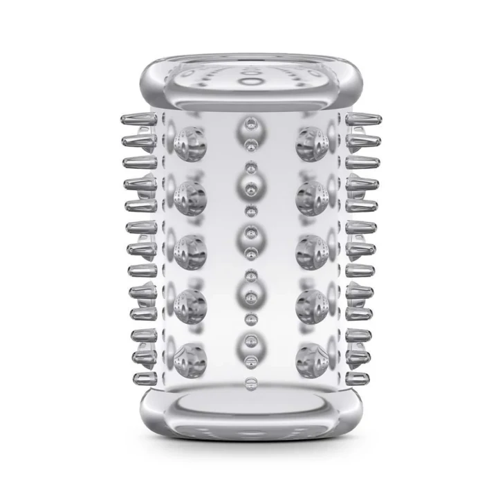 Rękaw powiększający dla mężczyzn, przezroczysty, elastyczny, z materiału TPE, 2,5 cm