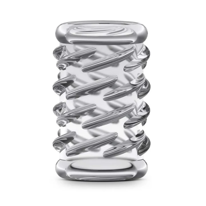 Nakładka stymulująca na penisa STAY HARD COCK SLEEVE 06, przezroczysta, TPE