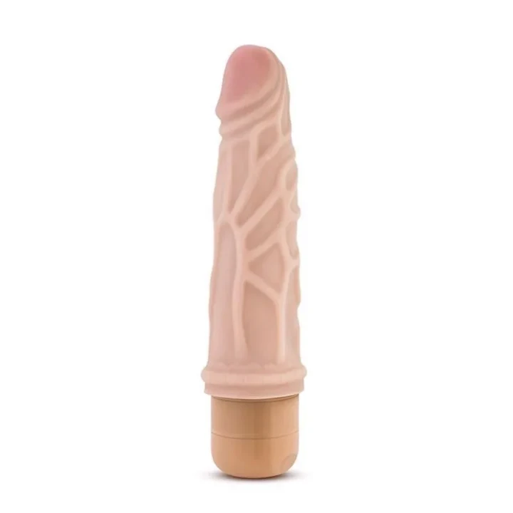 Wibrator realistyczny DR. SKIN COCK VIBE 3, 4,4 cm, elastyczny, ze kontrolą wibracji