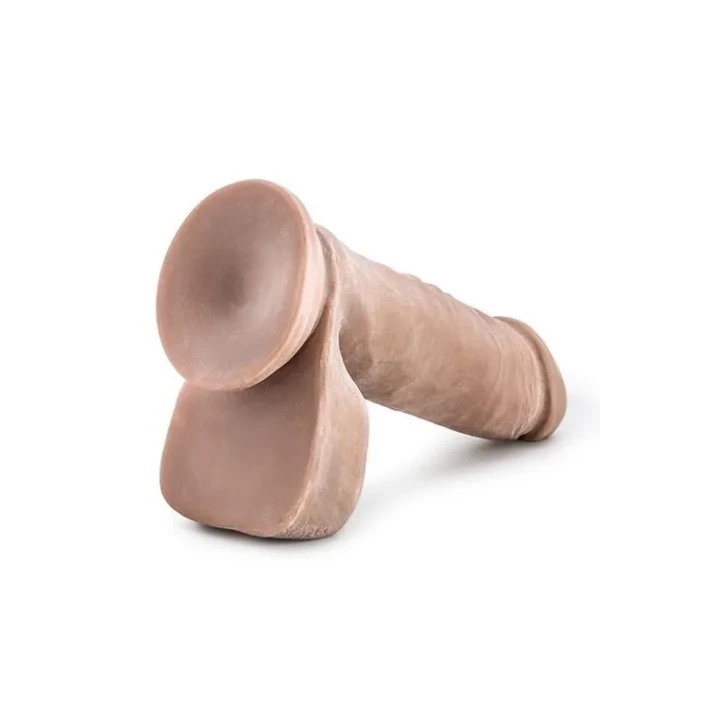 Realistyczne dildo 8-calowe AU NATUREL z przyssawką, TPE, z wbudowanymi bateriami