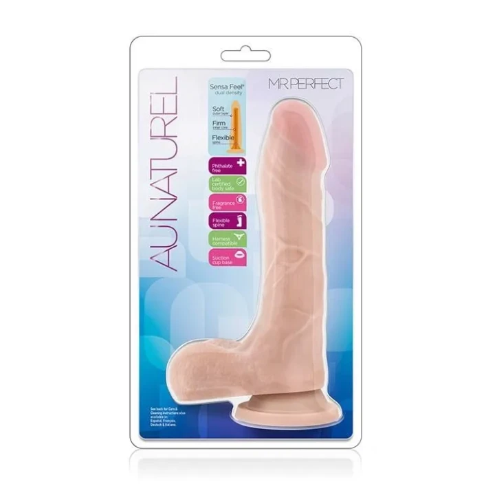 Realistyczne dildo z przyssawką, TPE, 8,5 cala, bezpieczne dla skóry, komfortowe.