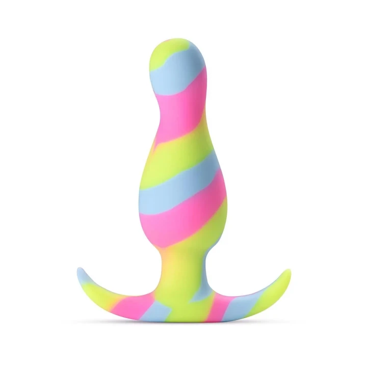 Stymulator intymny AVANT KALEIDO LIME, silikon, stożkowy kształt, technologia StayPut™