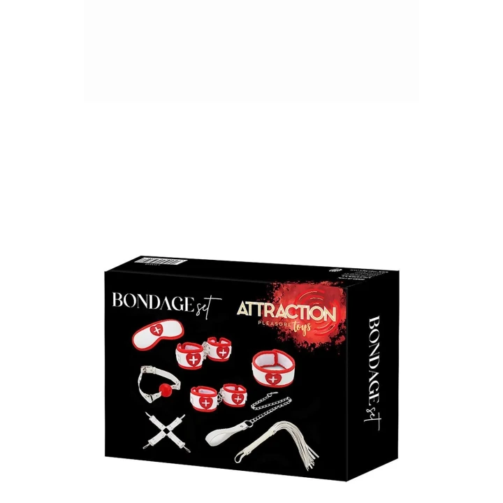 Zestaw akcesoriów do bondage MAI ATTRACTION NURSE SERIES, 8 elementów, dla par