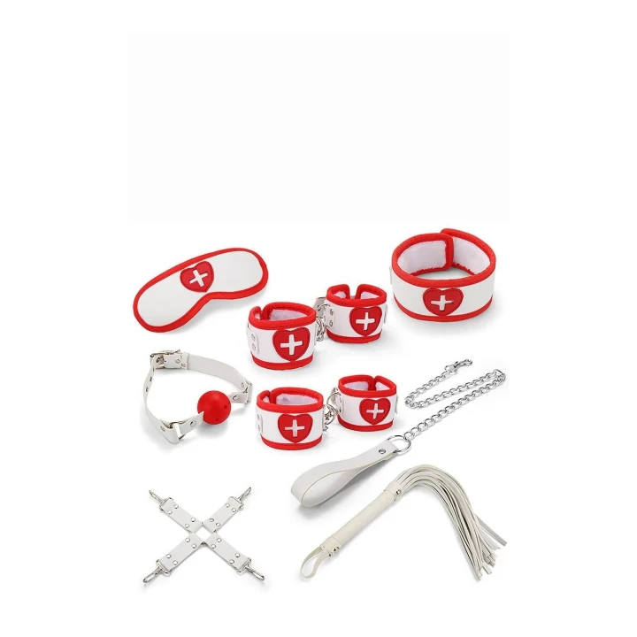Zestaw akcesoriów do bondage MAI ATTRACTION NURSE SERIES, 8 elementów, dla par