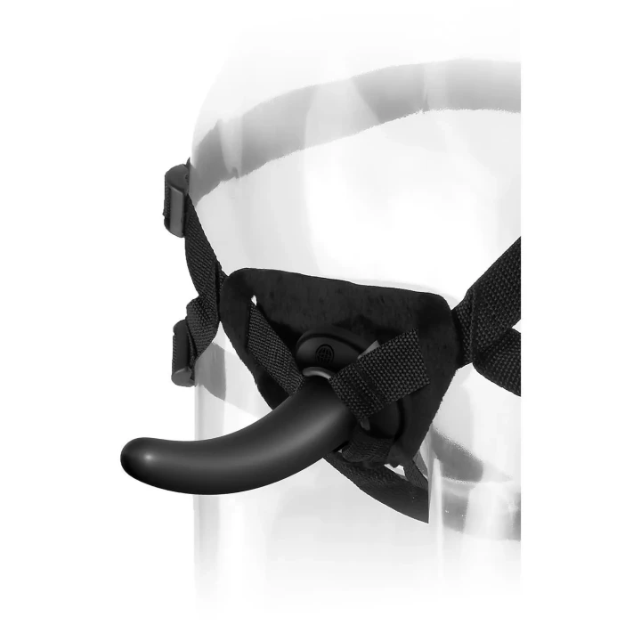 Dildo analne z regulowanymi paskami, ANAL FANTASY THE PEGGER BLACK, nylon/PVC