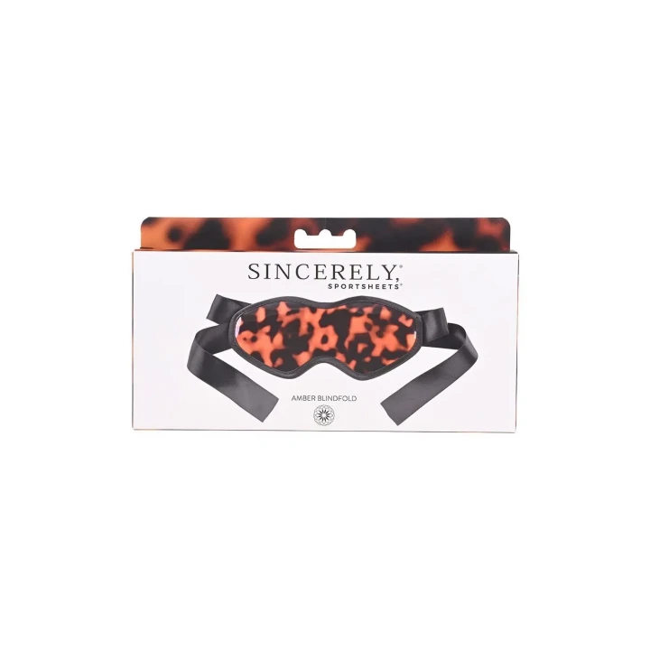 Elegancka opaska na oczy Amber Blindfold do zmysłowej eksploracji ciała