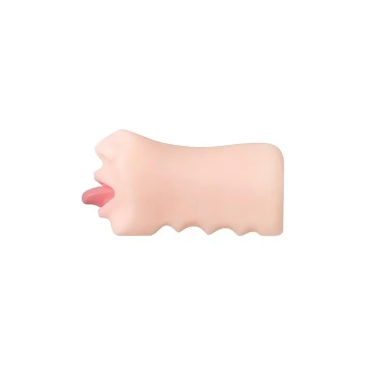 Stymulator ustny z wypustkami, wykonany z TPE, otwarta konstrukcja, z bateriami