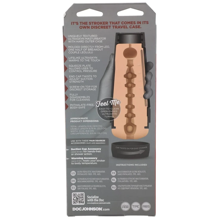 Masturbator męski Leo of Leolulu - ultranaturalny materiał ULTRASKYN, teksturowana struktura