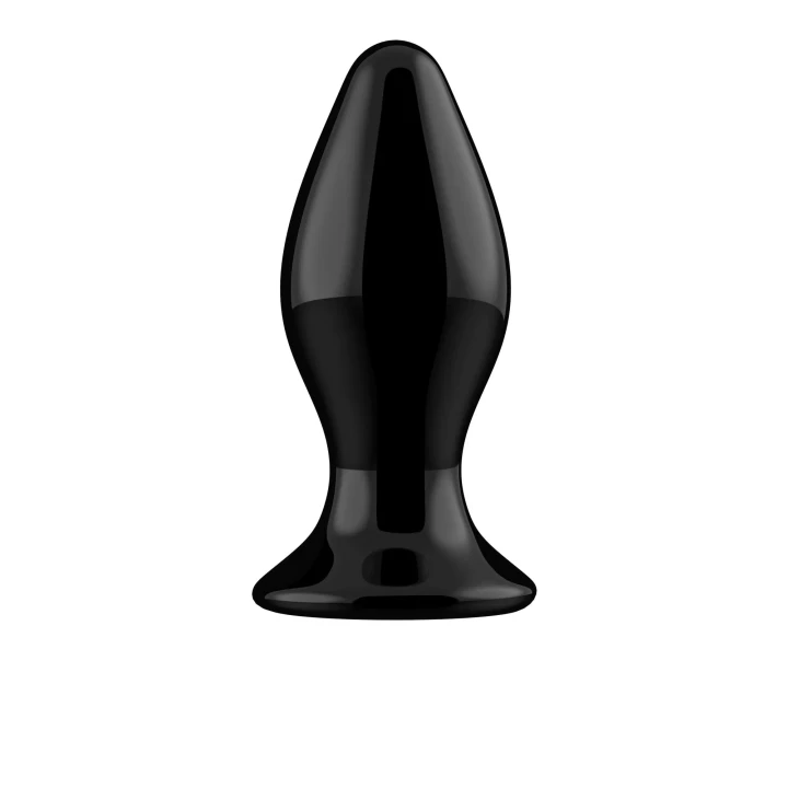 Wibrator szklany z przyssawką i pilotem bezprzewodowym, 10 prędkości, czarny