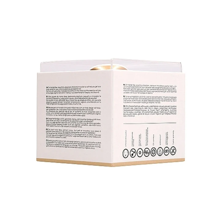 Stymulator łechtaczkowy z funkcją ssania i wibracji - Złoty, bez użycia rąk