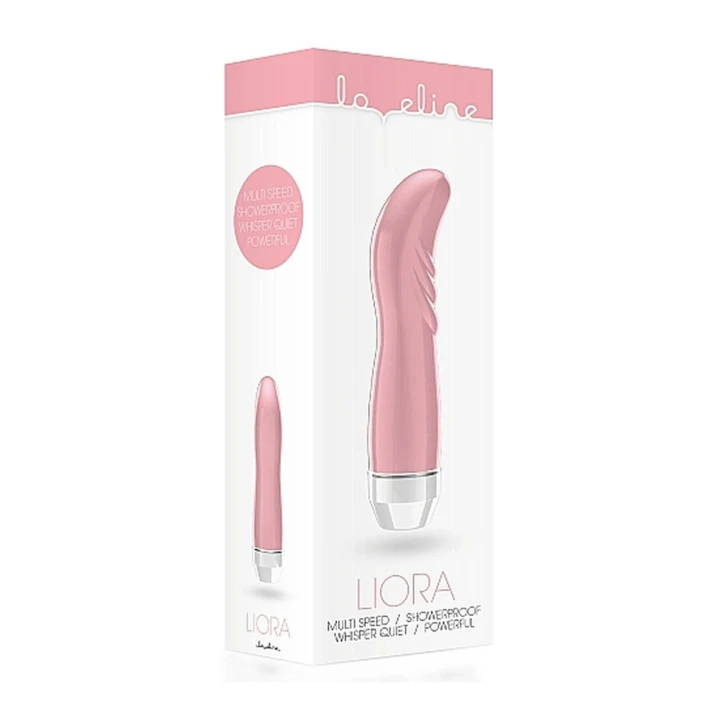 Wibrator ergonomiczny Liora - Pink, regulowane wibracje, TPE/ABS, kompaktowy i funkcjonalny